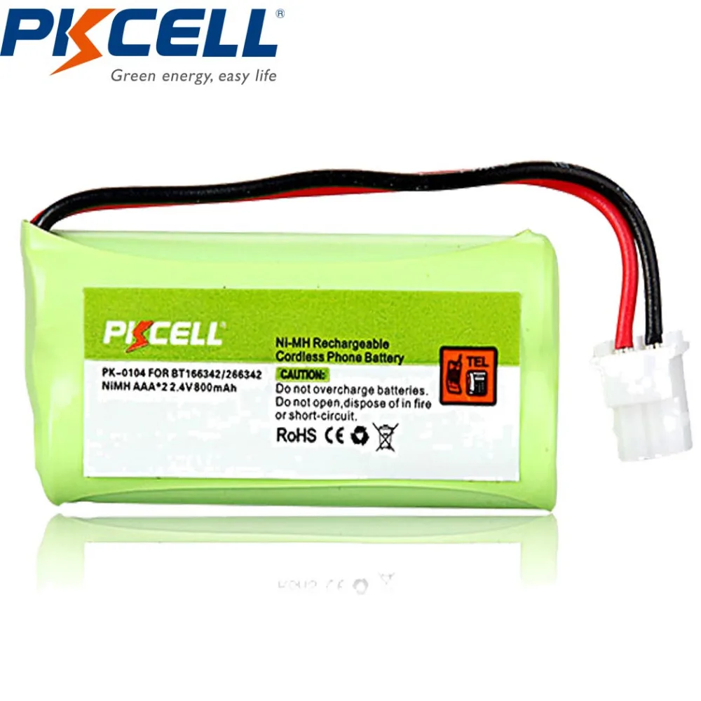 Jual 3 Packs Ni MH 2.4 V 800 mAh Rechargeable VTech BT166342 BT266342 BT162342 BT262342 BT 183342 Sanik 2SN AAA40H S X2 2SNAAA70HSX2F C