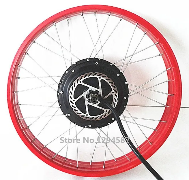 Best Hot sale 26" x 4.0 Electric fat bike motor wheel1500w ,  carton fat bike motor wheel , fat bike rim 3