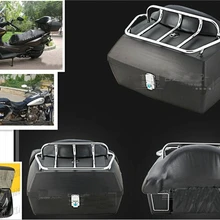 Матовый черный багажник хвост коробка багаж с верхняя стойка спинки для мотоцикла Уличный велосипед спортивный велосипед чоппер индивидуальные круизеры