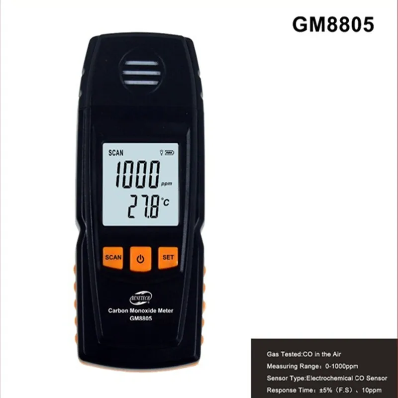 

GM8805 Gas Analyzer Carbon Monoxide Meter Handheld Portable CO Detector Precision Meter Gas Tester Good Quality