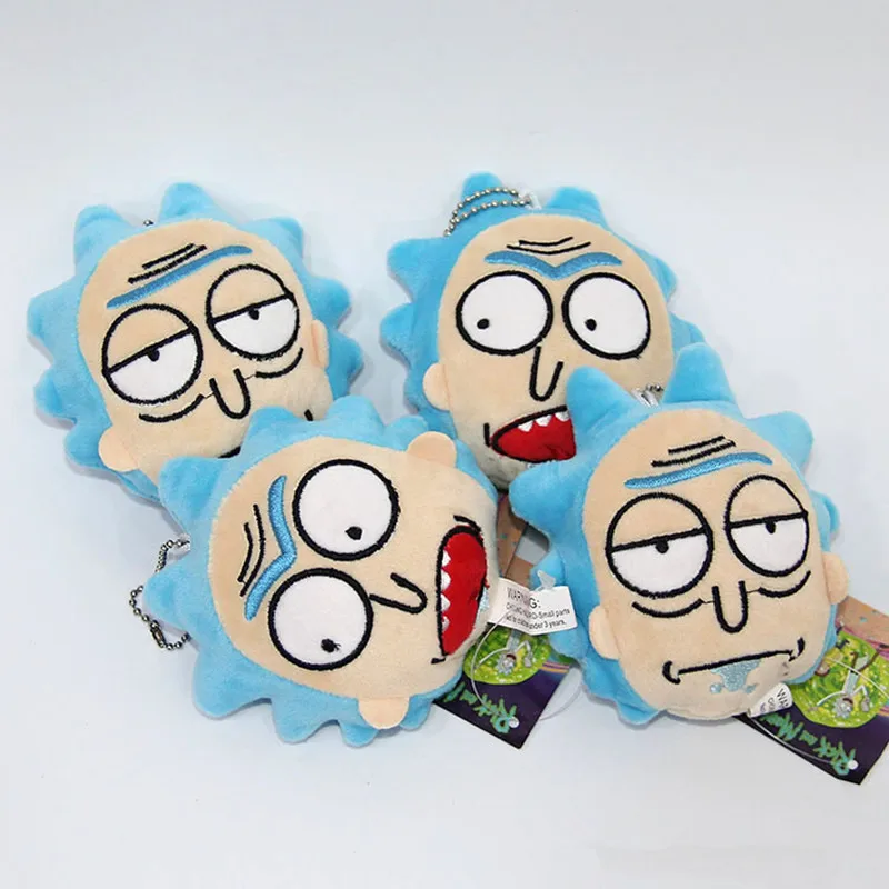 Miaoowa 2 Styles 10CM New Rick And Morty Plush Keychain Toys Stuffed Cartoon Sanchez Doll Pendant Decoration Toys Gift for Girls Miaoowa 2 Styles 10CM New Rick And Morty Plush Keychain Toys Stuffed Cartoon Sanchez Doll Pendant Decoration Toys Gift for Girls
