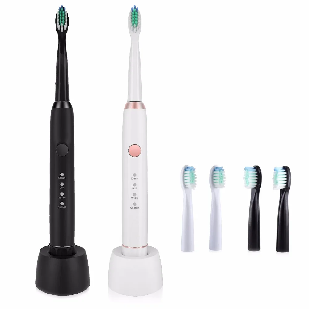 Sarmocare M100 Wireless Rechargeable with 4 brush heads Ultrasonic Electric toothbrush IPX7 Waterproof Whitening Teeth Brush Sarmocare M100 Wireless Rechargeable with 4 brush heads Ultrasonic Electric toothbrush IPX7 Waterproof Whitening Teeth Brush