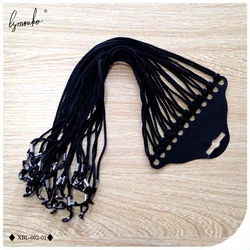 Black Nylon Eyewear Lanyard Strap Set - 12 Pack (Black)