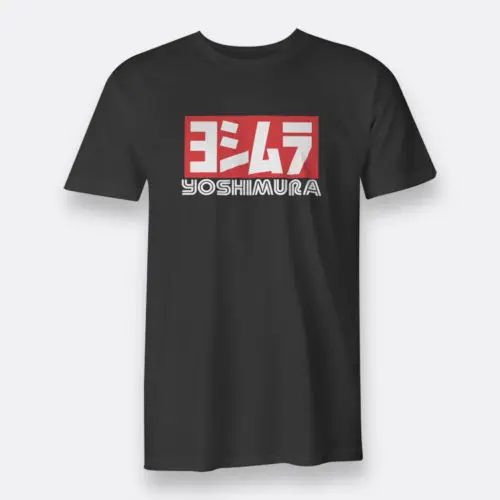 Yoshimura Japan Men's Tees S To 3XL Black T Shirt Short Sleeves New Fashion T-Shirt Men Clothing Letter Top Tee