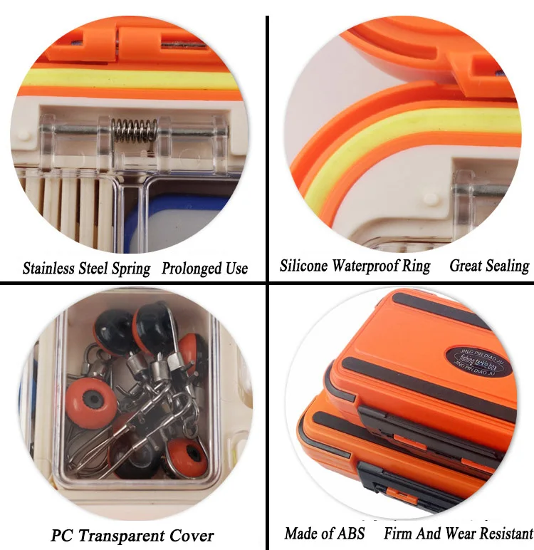 Рыболовные снасти ящик для инструментов Водонепроницаемый двойной слой DIY отсеки большой чехол для хранения Водонепроницаемый Fly Карп рыболовные аксессуары