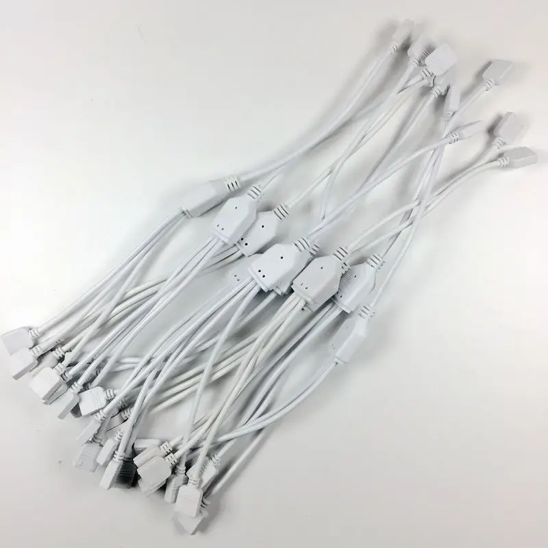 

10pcs/lot , 4Pin RGB led strip connector, 1 to 2, 1 to 3, 1 to 4 connector, for RGB Color SMD 5050 Led flexible strip