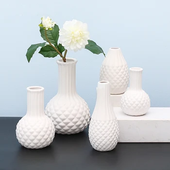 

Simple Nordic fresh ceramic vase home decoration creative living room dried flower Hydroponic container home garden decorations