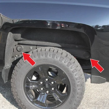 

4pcs Rear Wheel Well Frame Plug Covers for 99-17 Chevy Silverado GMC Sierra