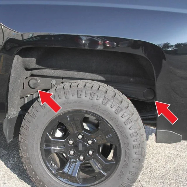 4pcs Rear Wheel Well Frame Plug Covers for 99 17 Chevy Silverado GMC