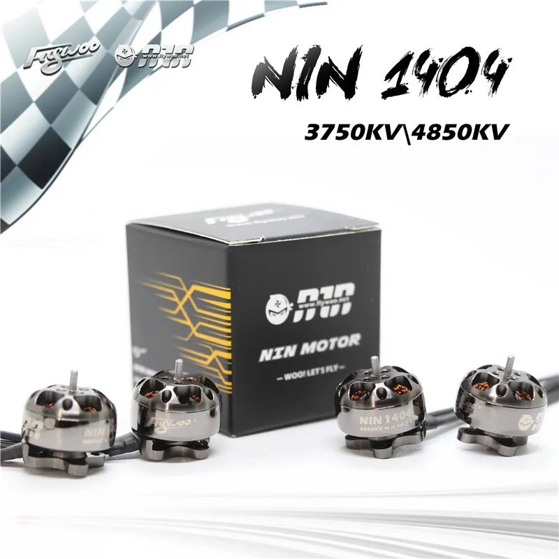 

1/3/4PCS FLYWOO NIN TINY NT1404 1404 3750KV 4850KV 2-4S Brushless Motor for RC Drone FPV Racing Spare Parts DIY Accessories
