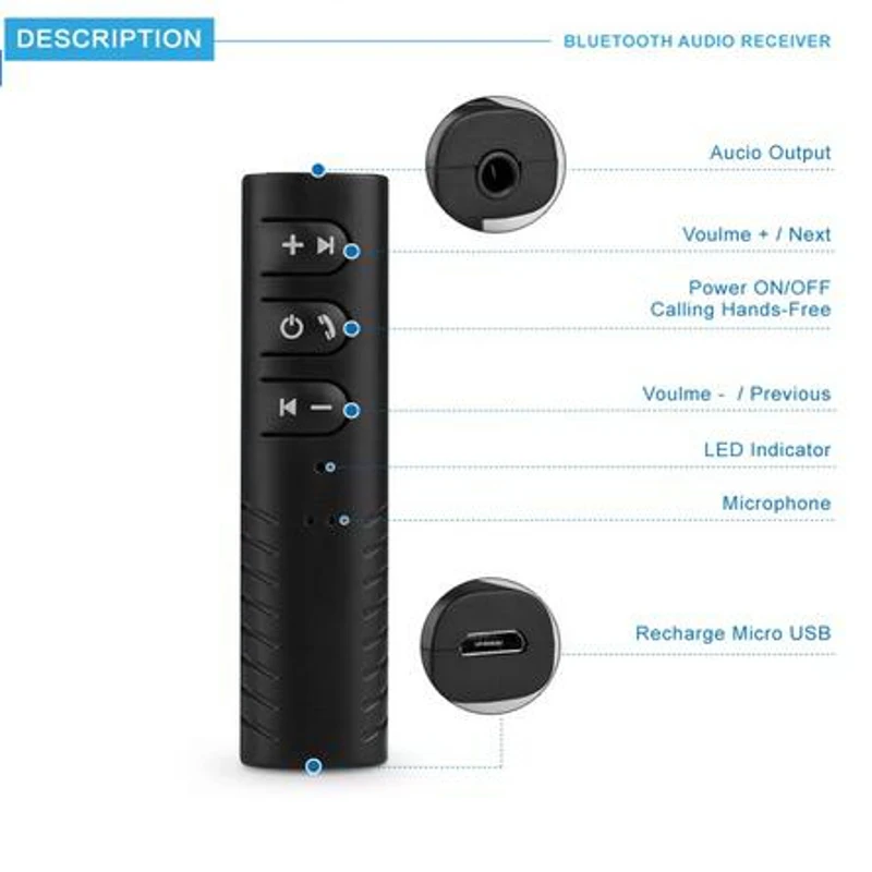 Bluetooth ресивер Dehyaton 3 5 мм для автомобиля|blutooth for car|headphone jack bluetooth adapterblutooth aux |