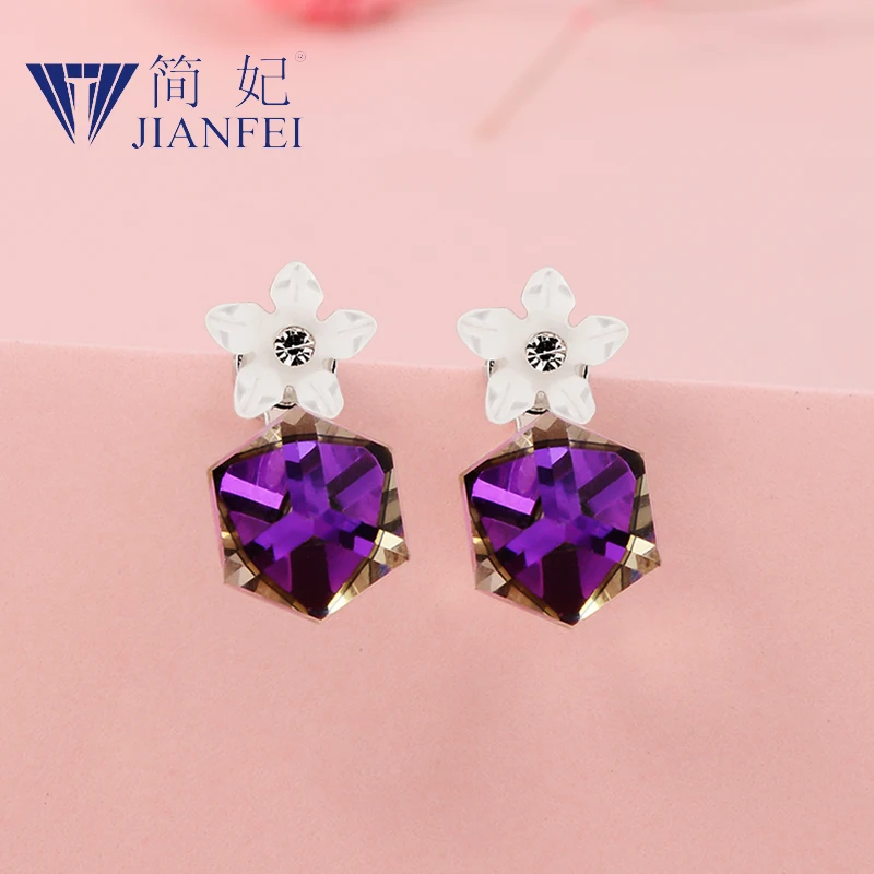 

Cube 925 sterling silver needle Simplicity Fashion Graceful Earrings For Woman Girls Fashion Jewelry Gift 7
