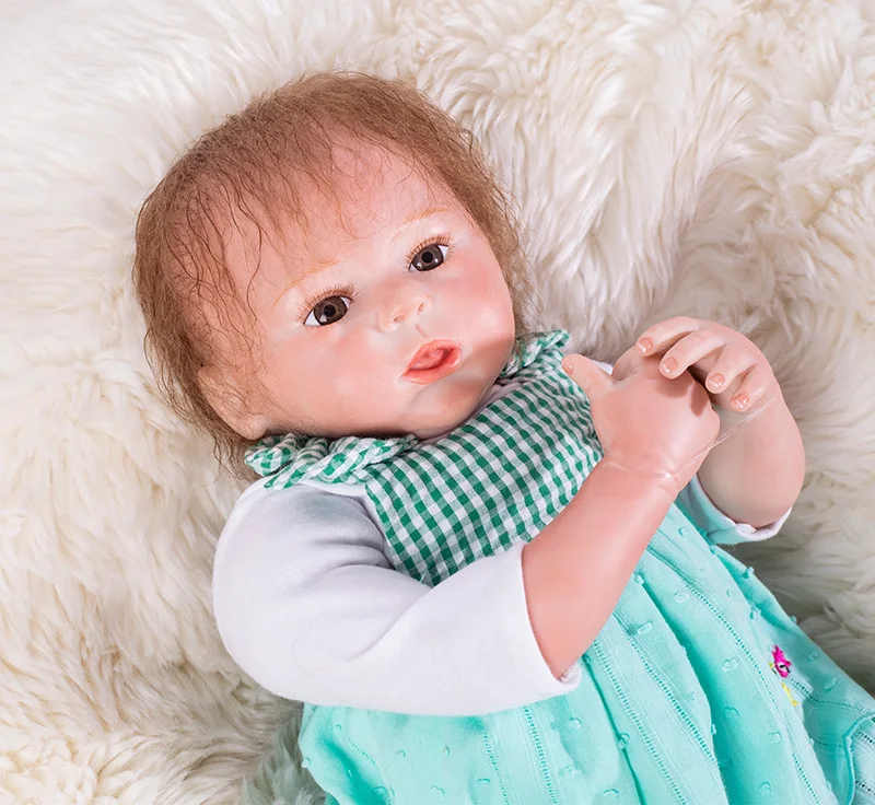 Самая популярная 18 дюймовая Кукла Reborn Girl силиконовая 46 см принцесса девочка Bebes