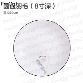 

Prodgf 3pcs a set cartoon ceramic plate