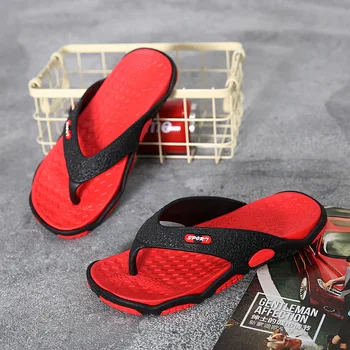 

Summer Beach Flip Flops Men Slippers Male Flats Sandals outdoor Rubber Thong Beach Shoes Men Casual Shoes yuj89
