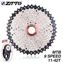 ZTTO MTB велосипед Freewheel 9 скоростей 11-42 т кассета Freewheel горный велосипед части велосипеда широкий коэффициент совместим для M430 M4000