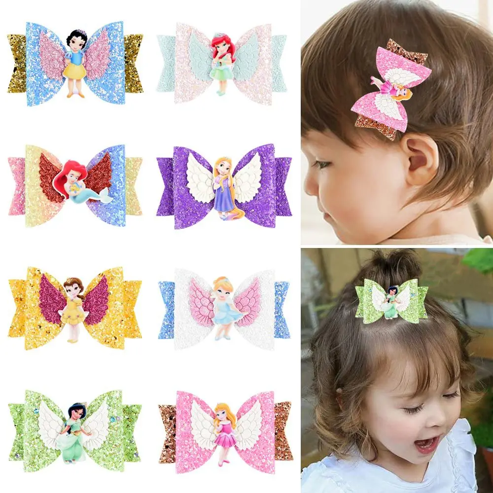 

1Pcs 3 Inch"Girls Hair Clips Snow White Hair Accessories Barrette Butterfly Hair Clip Cute Hair Clips Kids Holiday Gift Mermaid