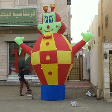 На заказ 4mH гигантский надувной рекламный мультяшный персонаж, надувная стоящая модель человека для рекламы