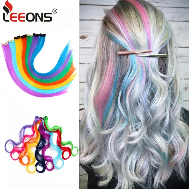 clip in colored hair extensions for kids synthetic leeons popular synthetic hair extensions with clip heat resistant rainbow for kids straight clip in colored hair extensions for kids synthetic leeons popular synthetic hair extensions with clip heat resistant rainbow for kids straight