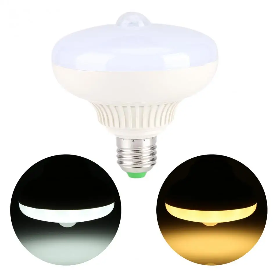 

LED Lamp Bulb Automatic Infrared Motion Sensor LED Night Light Bulb 12W Cold Warm White Led Spotlight Lamp