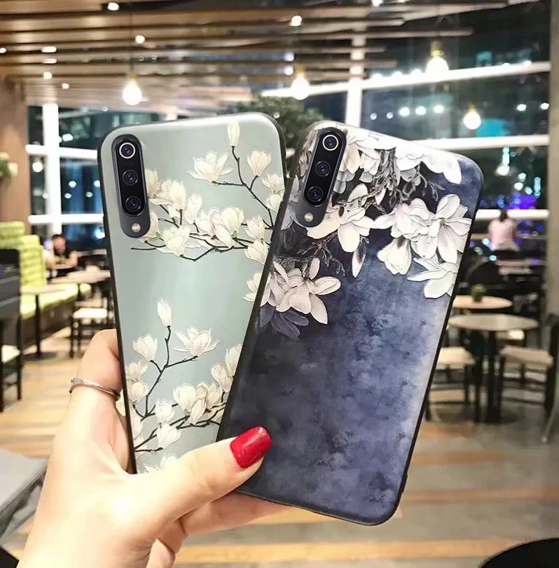 

For Xiaomi Mi 8 Lite Mi9 SE Mi A1 A2 5X Case 3D Rose Flowers Silicone Cover For Xiaomi Redmi Note 7 6 5 Pro 4X Redmi 7 6A Case