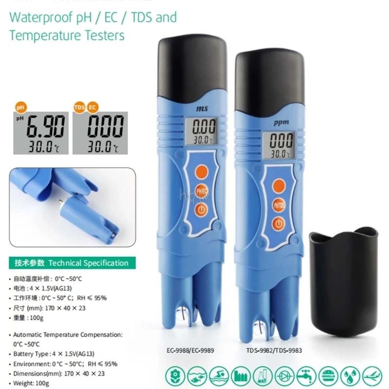 

pH TDS Temp Water Tester Meter Aquarium Acidometer Drink Water Quality Analyser MAY22 dropshipping