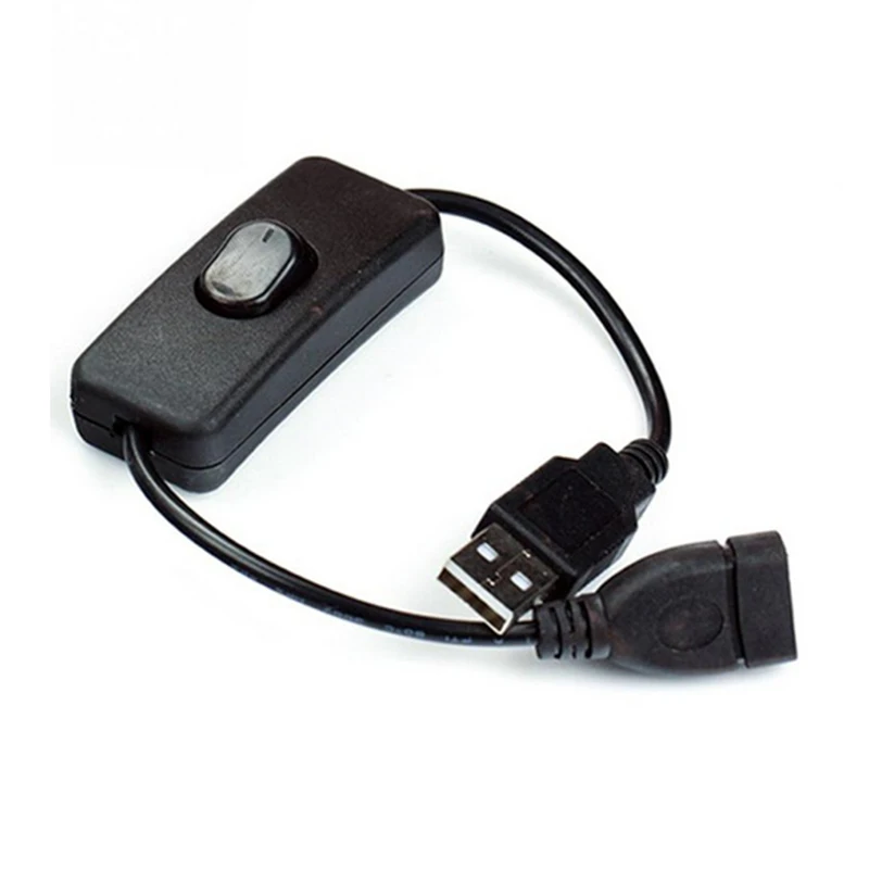 2 цвета USB кабель 28 см USB 2,0 A папа-мама удлинитель Кабель с переключателем вкл. Выкл. Кабель