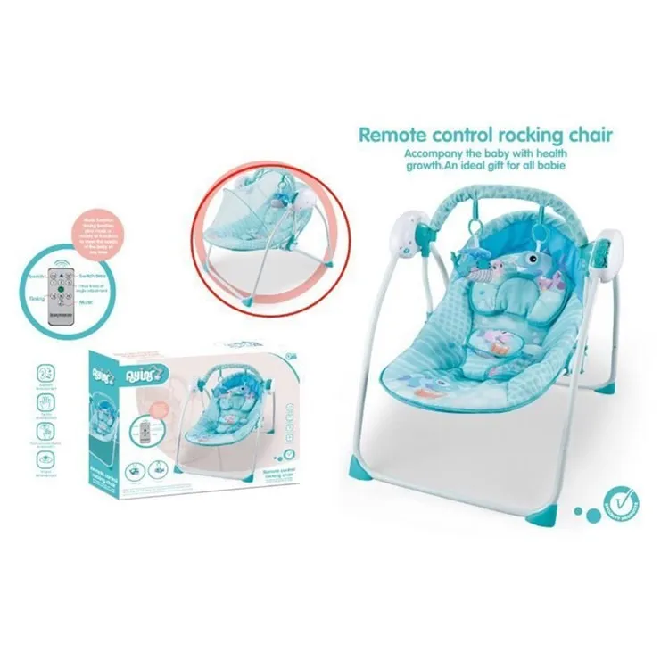 Baby electric rocking chair cradle baby comfort lounge chair increase rocking chair remote swing cradle bed sleep rocking bed