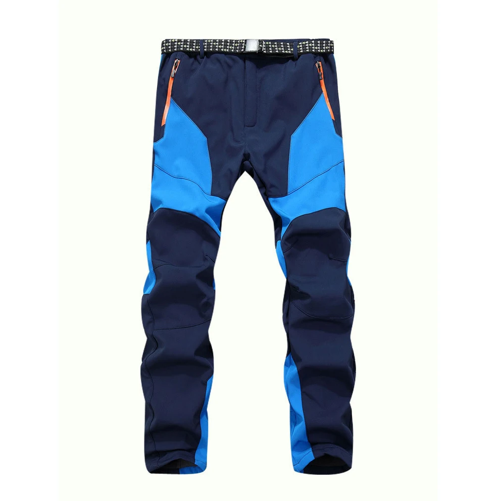 Winter Men Warm Softshell Fleece Pants Skiing Snowboard Outdoor Sport
