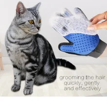 Мягкая перчатка для ухода за домашними животными, перчатка-щетка, эффективное средство для удаления шерсти домашних животных, идеально подходит для собак, кошек, с длинной короткой меховой чисткой, Массажная Ванна