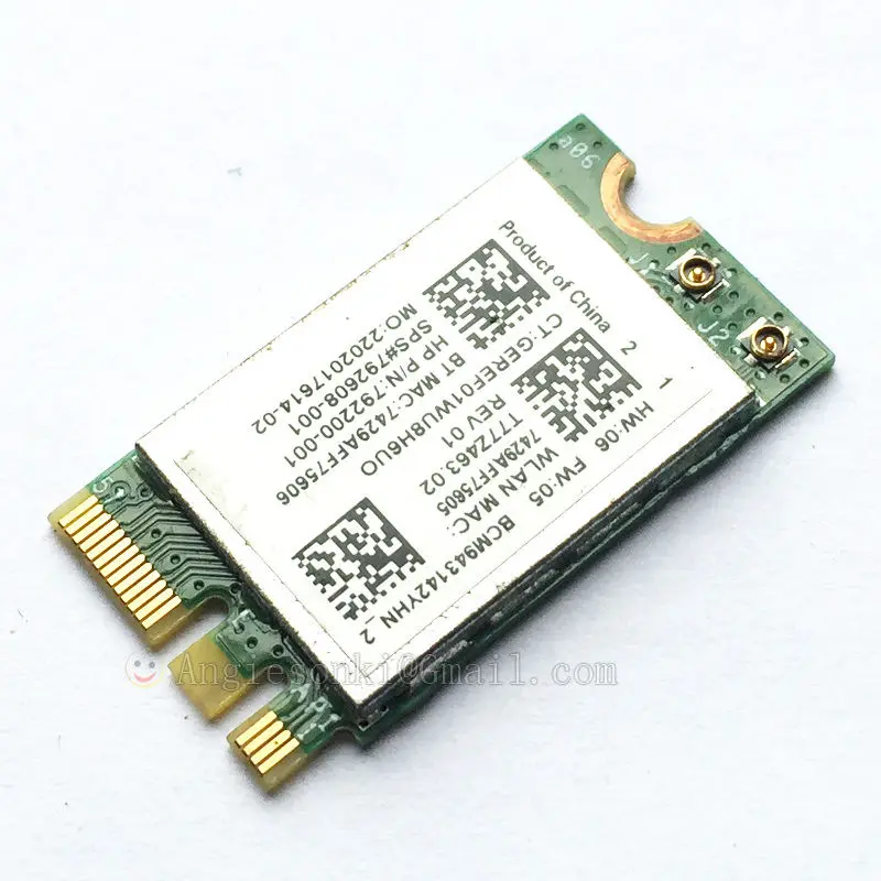 BCM943142Y 792200-001 M.2 NGFF WiFi WLAN карта+ Bluetooth 4,0 для hp Broadcom ENVY M6-P M6-P113DX 802.11bgn