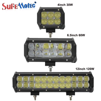 

4'' 30W 60W 12inch 120W 4D LED Light Bar Car Fog Lamp For Off Road Trucks 4X4 4WD Boat Combo Driving Work Lights Automoblie 12V
