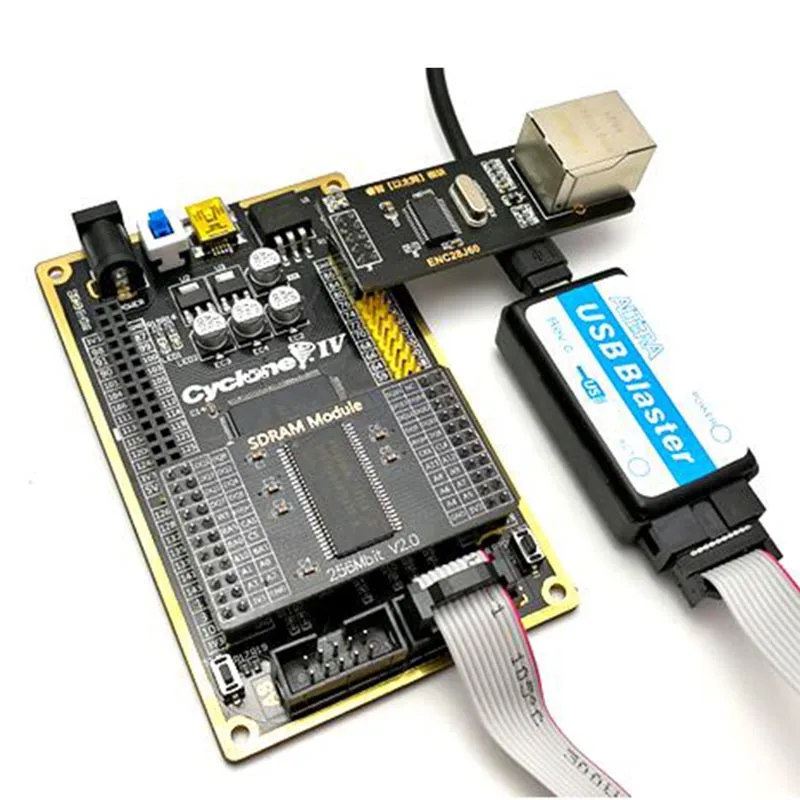 Комплект макетной платы Altera FPGA CYCLONE IV EP4CE основная плата + модуль Ethernet
