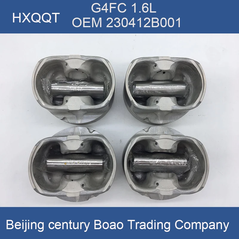 

4PC FOR Accent FOR K2 Engine Piston Assembly G4FC 1.6L OEM 230412B001