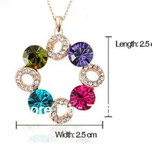 Золотое ожерелье с подвеской в виде колеса обозрения