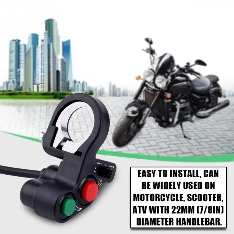 22mm(7/8inch) Motorcycle Horn Turn Signal Light Switch Headlight Turn