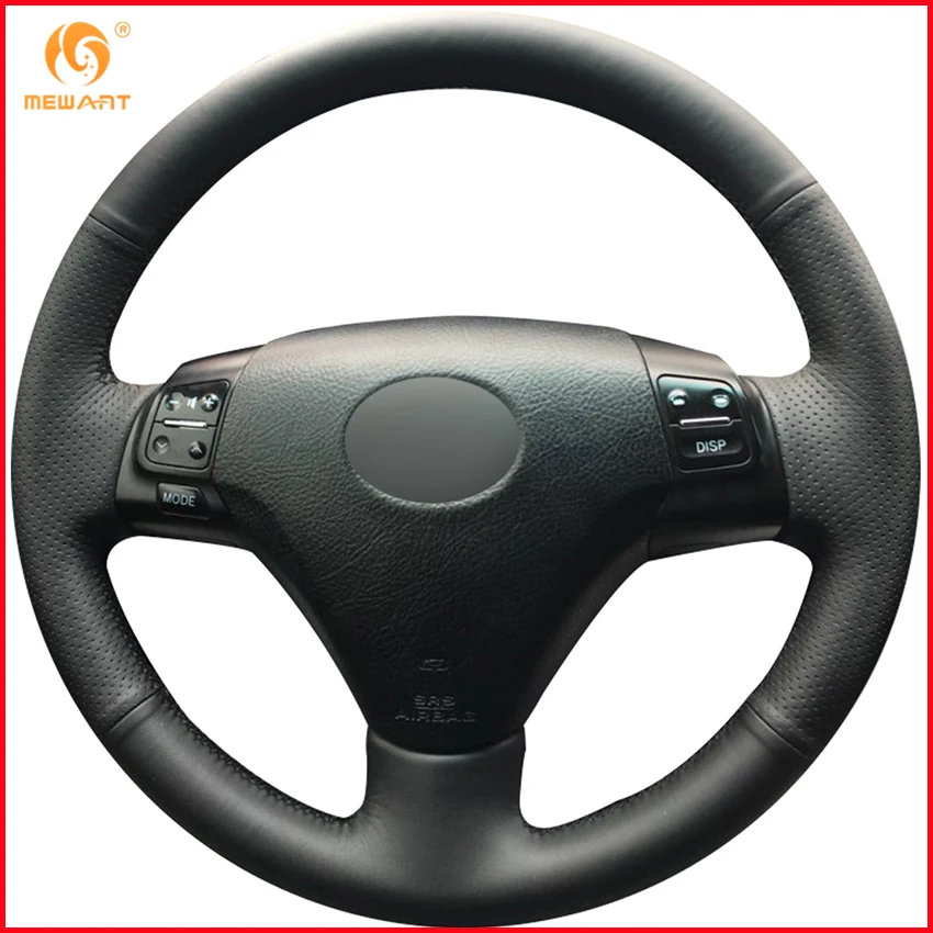 Us 42 32 20 Off Mewant Black Genuine Leather Car Steering Wheel Cover For Lexus Gs300 2004 2007 Es250 2005 Interior Accessories Parts In Steering