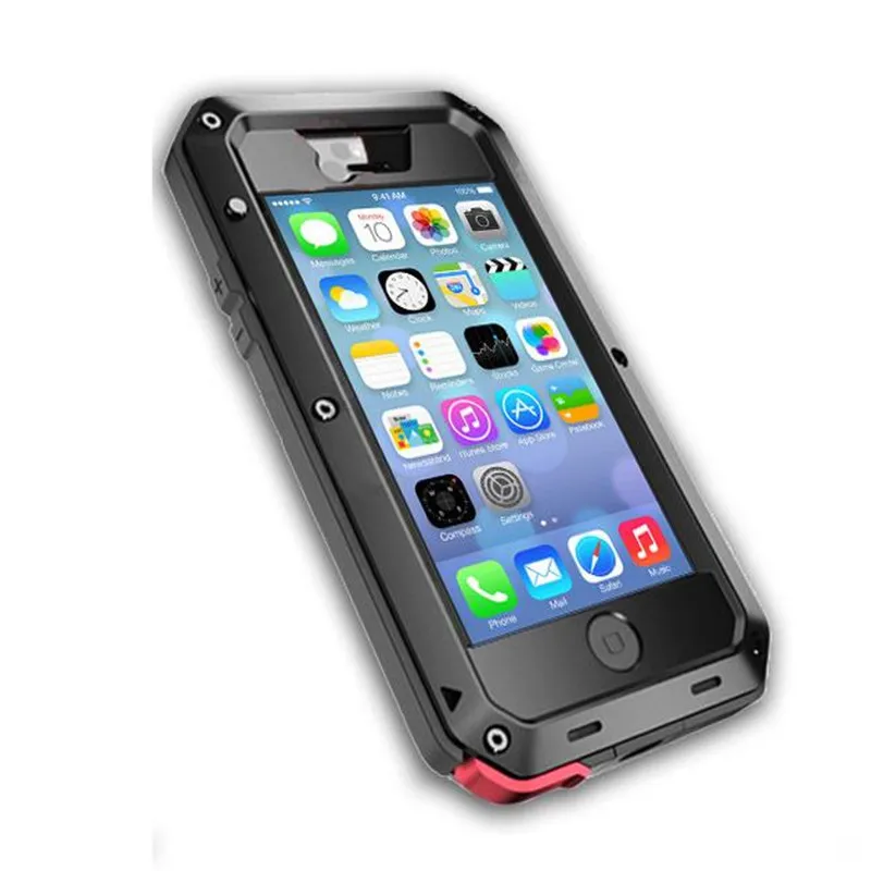 Чехол для iPhone 5 5s SE 6 6s Plus IPX3 ударопрочный водонепроницаемый Мощный Алюминиевый