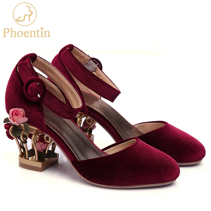 shoes with flower heel