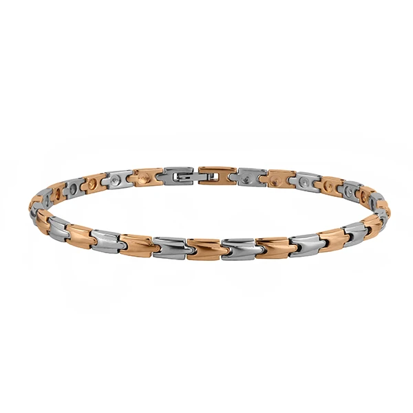 

Germanium inlaid Stainless steel rose gold jewelry ankle chain