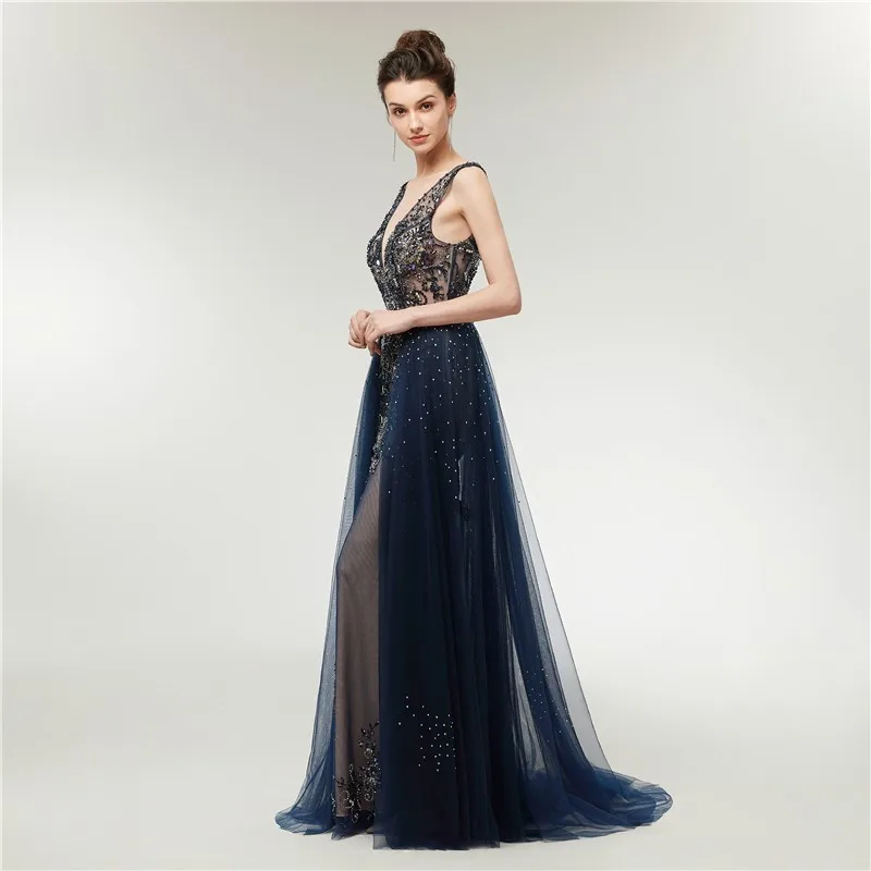 Vivian's Bridal 2018 сексуальное женское вечернее платье с v образным вырезом