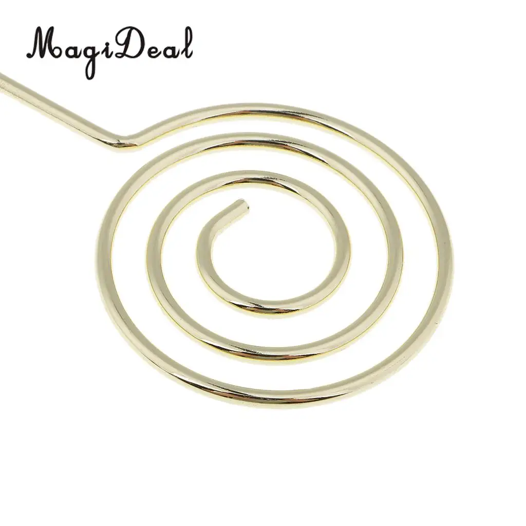 5 Pieces Gold Round Ring Loop Diy Craft New Wire Clip Card Note Photo Memo Holder Metal Clamp Clay Cake Accessories Decor	