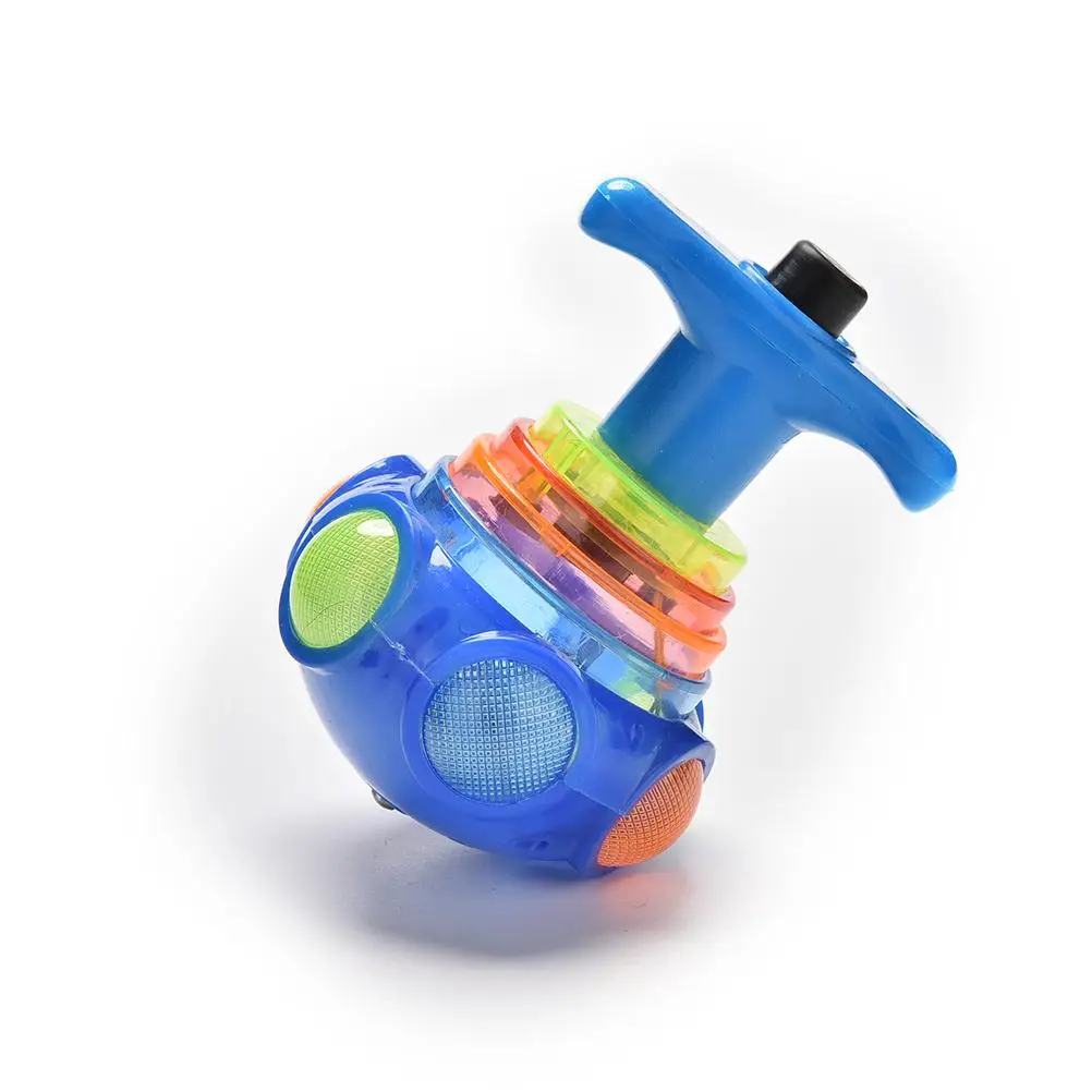 1 шт. специальный флеш-гироскоп красочный пластиковый свет Peg-Top ручной светодиодный музыкальная игрушка для детей