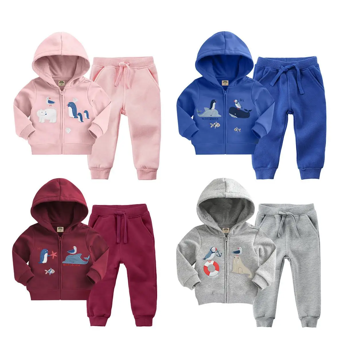 Orangemon Offical Store/Осенняя Одежда для новорожденных мальчиков 2 шт./компл. бархатный