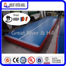 inflatable gym mats 8MX2MX0.2M inflatable air track / mats for training with fedex shipping(blue)