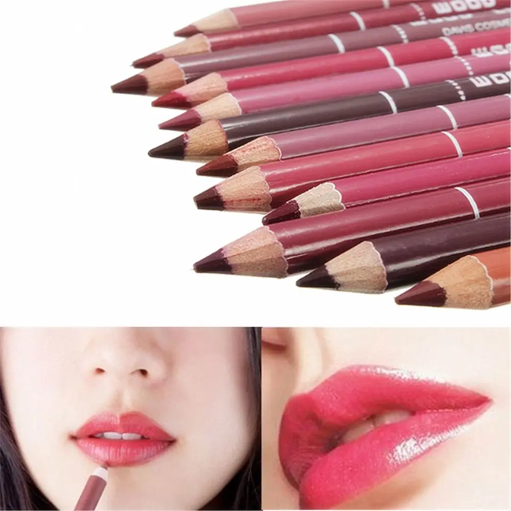 

Professional Multi-functional Lipliner Pencil Long Lasting Waterproof Lip Eye Brow Cosmetic Makeup Colorful Lip Liner Pens