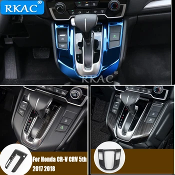 

RKAC Stainless Steel Shift Gear Panel Car Cover Trim For Honda CR-V CRV 5th Generation 2017 2018 AT ACCESSORIES Car-Styling (LHD