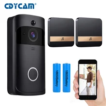 CDYCAM IP видеодомофон умный wifi дверной звонок HD 720P камера телефон ночное видение ИК Обнаружение движения дверь 2 шт батарея на питание