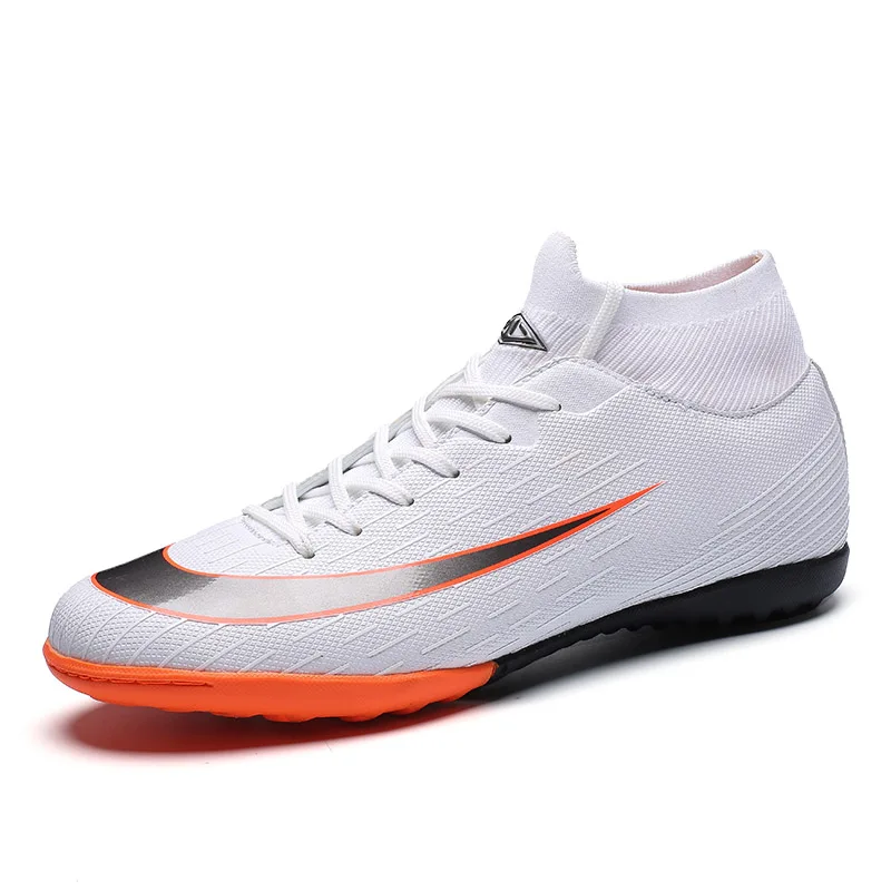 

Men Indoor turf Soccer Shoes Boots with Ankle Cleats Man futzalki for football Shoes Boot Mens Kids Shoe Training Sneakers