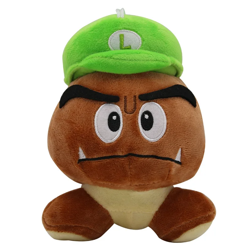 1psc 15 см Super Mario Bros Goomba плюшевые игрушечные лошадки Супер Марио мягкие куклы плюшевые игрушки для детей Рождественский подарок